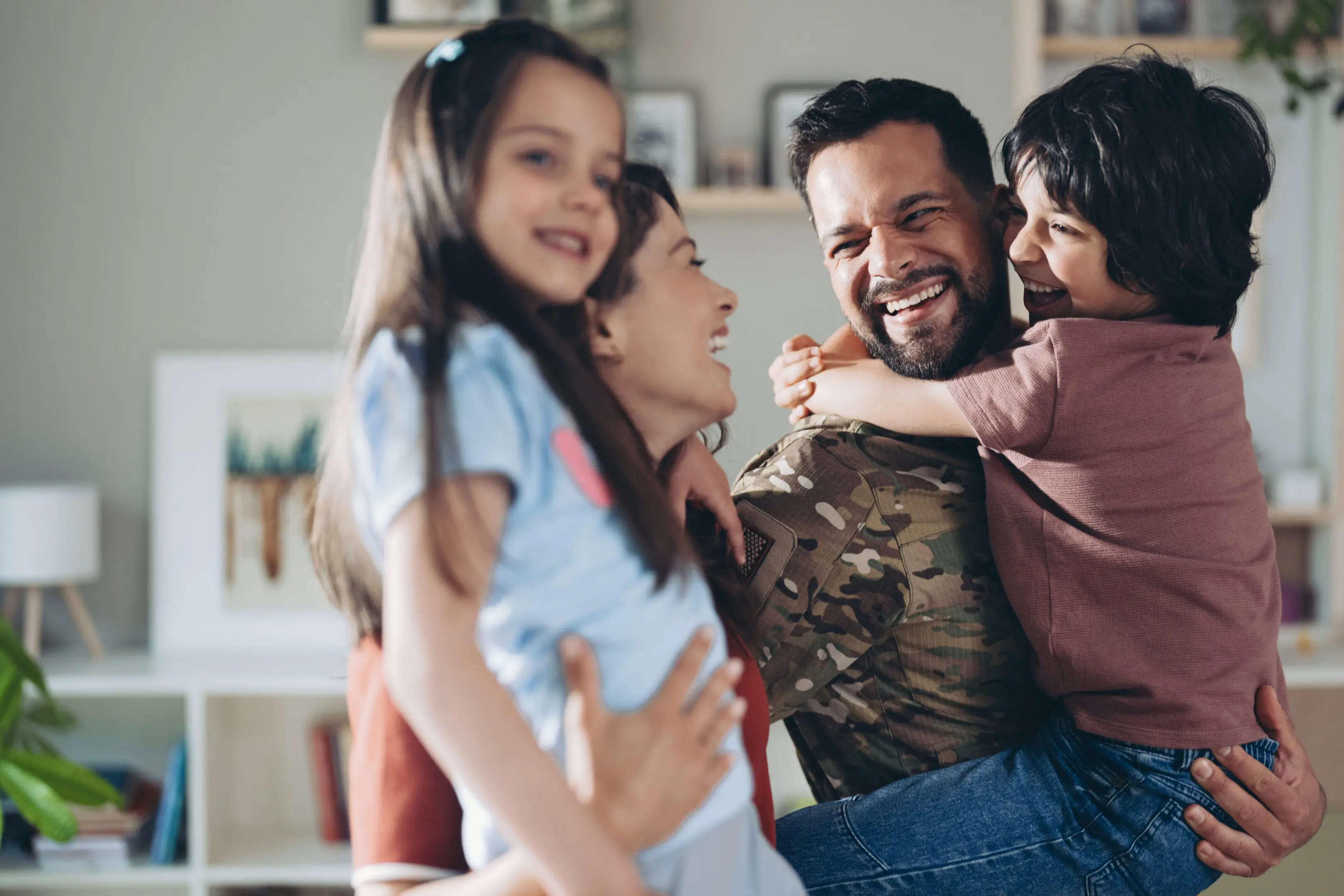 Family of a soldier excited to meet at home